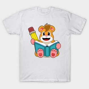 Hamster with Book & Pen T-Shirt